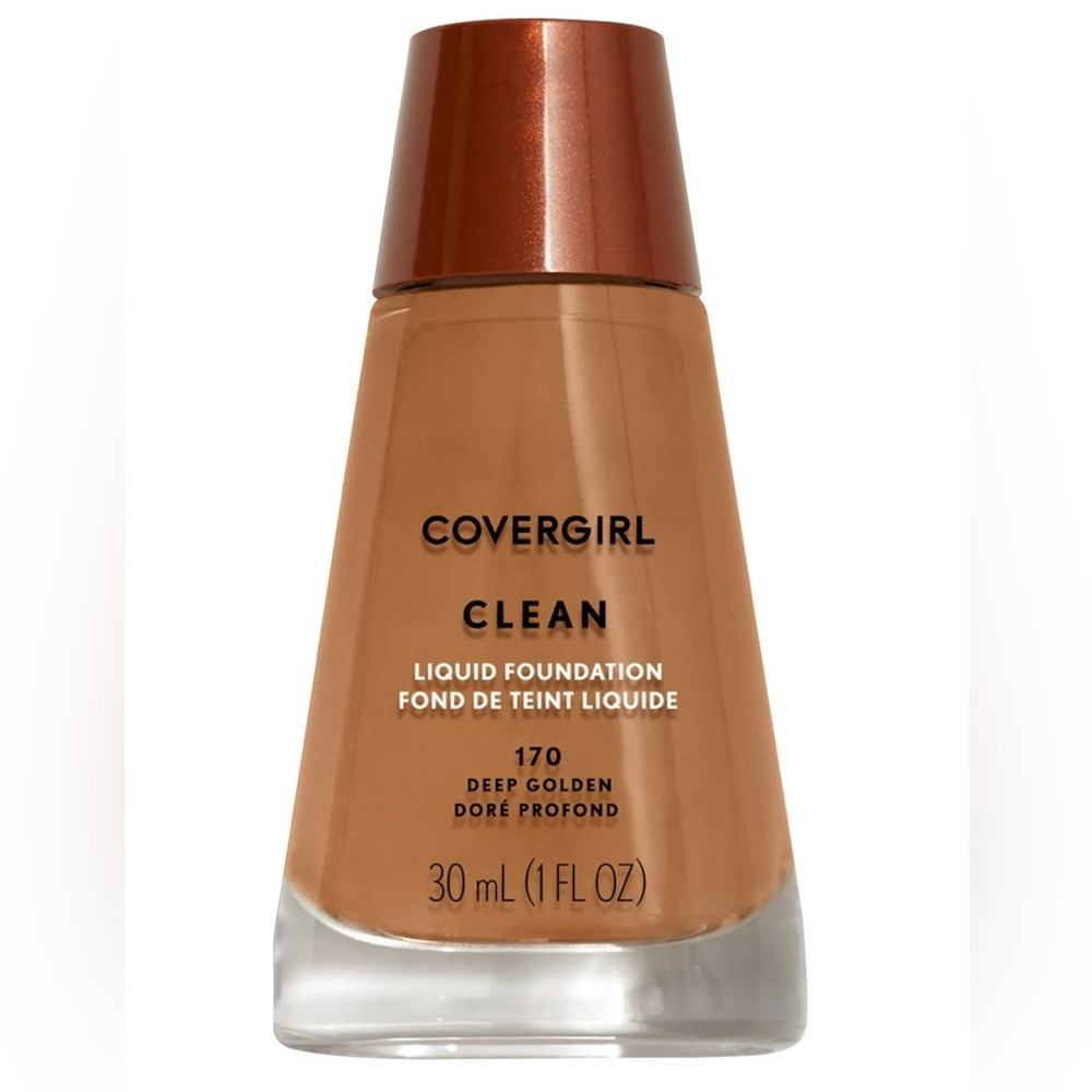 2x COVERGIRL Clean Liquid Foundation, 170 Deep Golden, 1 fl oz.